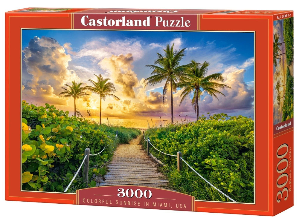 mamido Puzzle 3000 dielikov Colorful Sunrise in Miami, USA C-300617