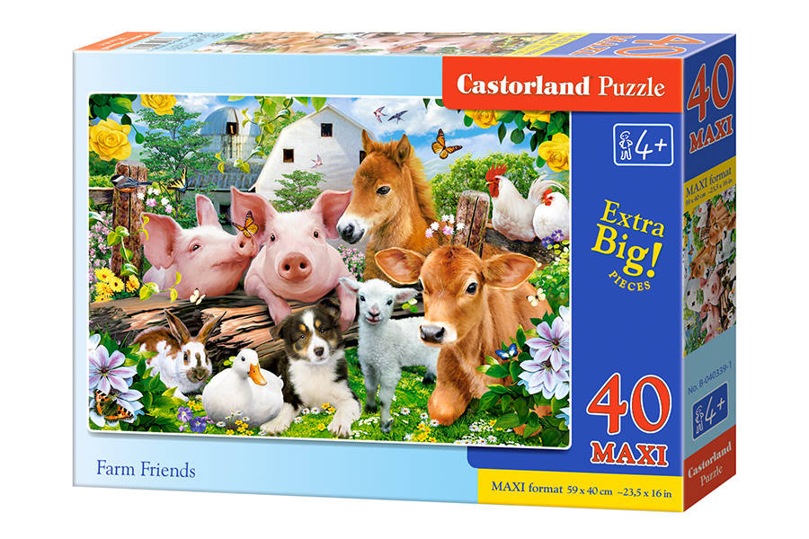 mamido Puzzle 40 dielikov MAXI Farm Friends