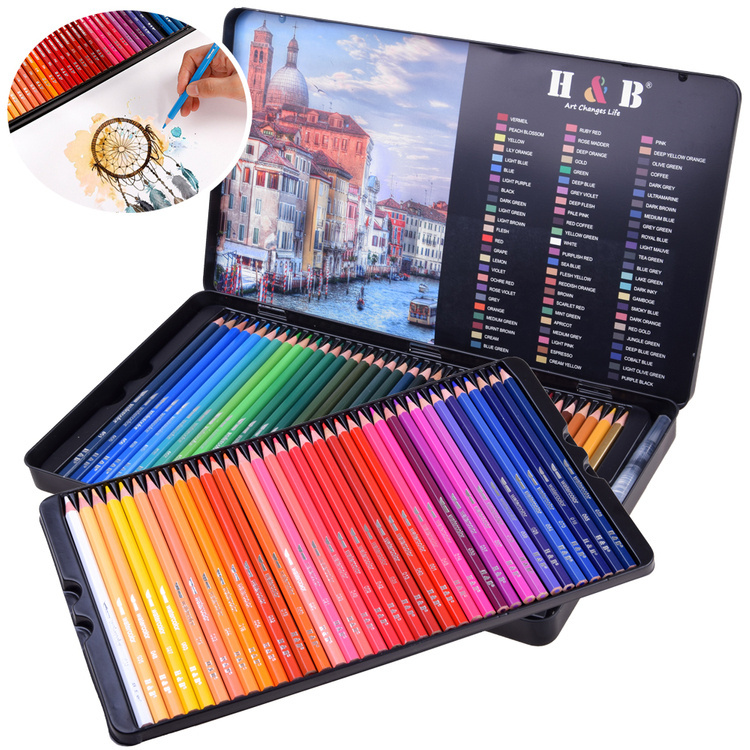 mamido Súprava akvarelových pasteliek 72 farieb v kovovom puzdre AP0006