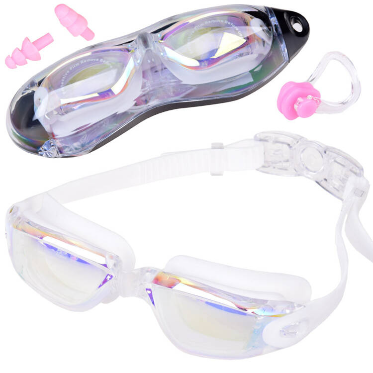 mamido SADA Plavecké okuliare UV ANTI-FOG + štuple do uší a nosa SP0792 BI