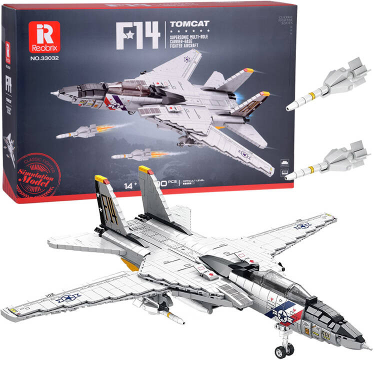 mamido Technické kocky F-14 Tomcat 1600 dielikov americká stíhačka ZA5301