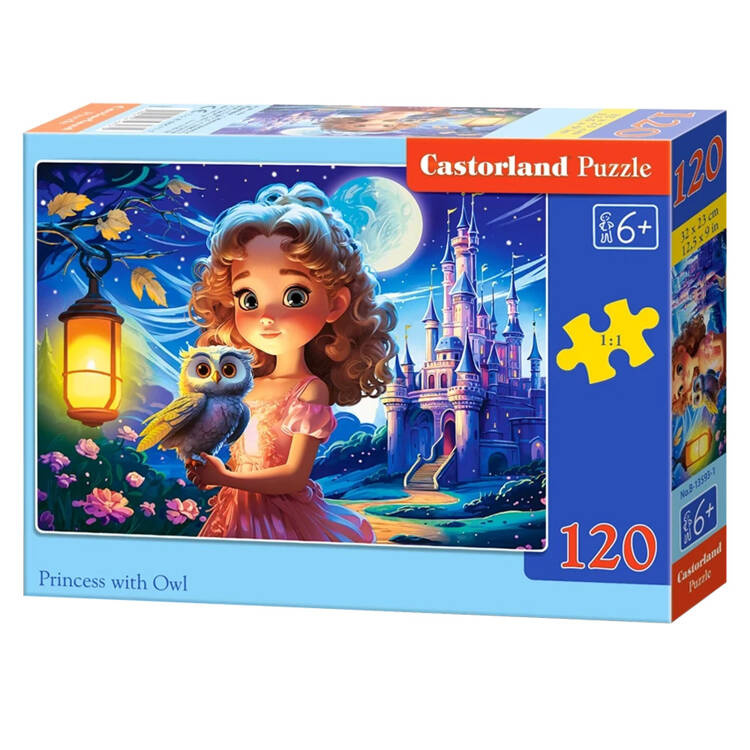 mamido Puzzle 120 dielikov Princezná so sovou