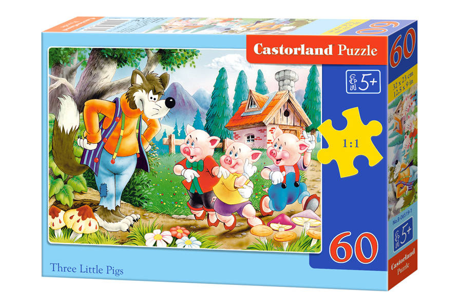 mamido Puzzle 60 dielikov Tri malé prasiatka