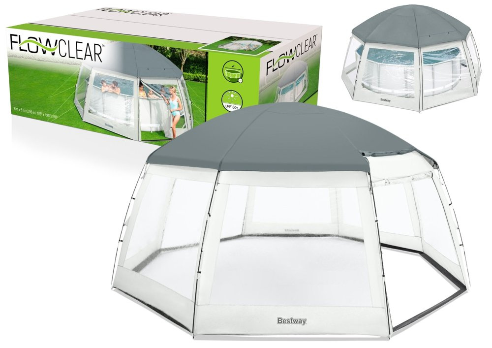 mamido Bazénový stan 600 x 600 x 295 cm Bestway 58612
