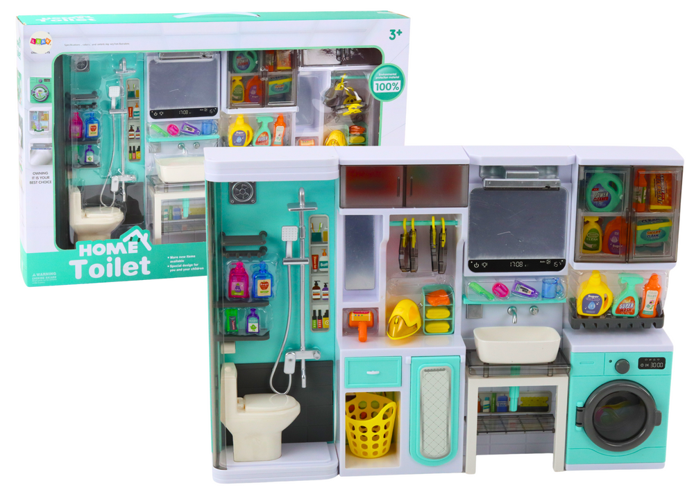 mamido  Hracia sada kúpeľňa 4v1 sprcha toaleta práčka a doplnky