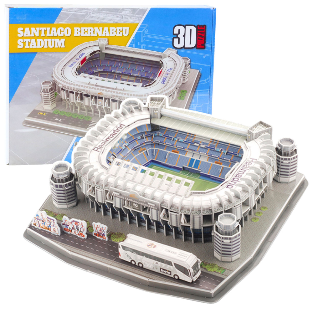 mamido 3D Puzzle Santiago Bernabeu Real Madrid Futbalový štadión 101 dielikov