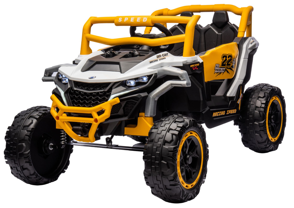 mamido Elektrické autíčko Buggy M1 4x4 žlto-biele