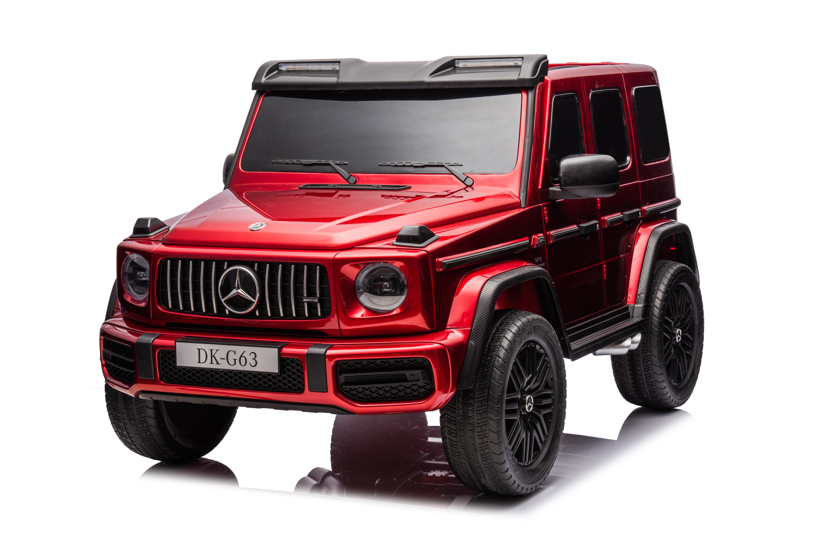 Mamido  Mamido Elektrické autíčko Mercedes G63 AMG 2x24V 4x200W XXL lakované červené