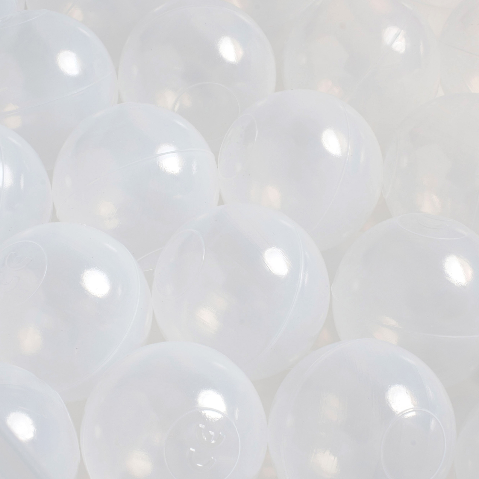 PLUSH NEST  PLUSH NEST Loptičky do suchého bazéna 50 ks (priemer 6 cm, priehľadné)