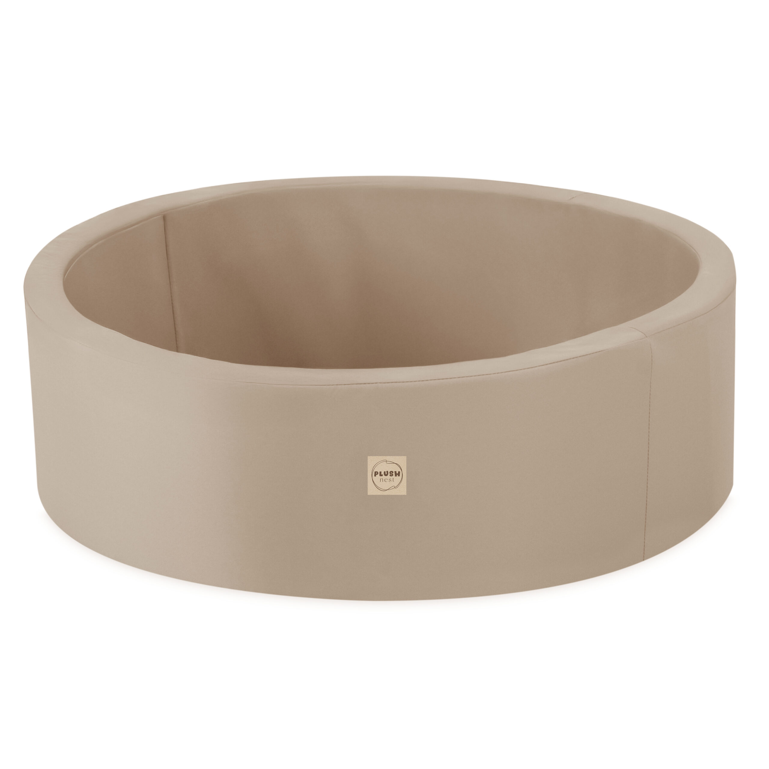 PLUSH NEST PLUSH NEST Vonkajší suchý bazén okrúhly vodeodolný Ø 90 × 30 cm béžový