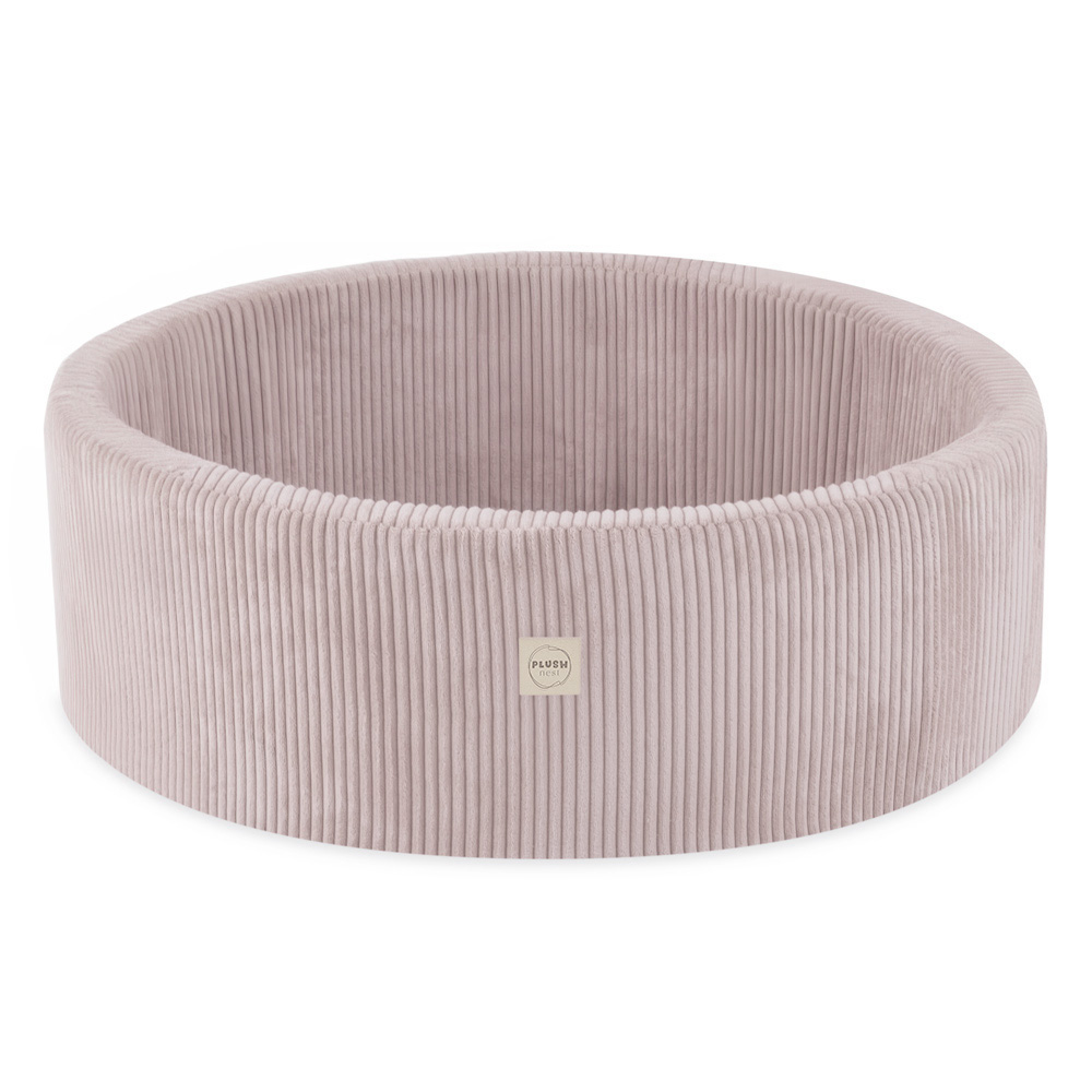 PLUSH NEST  PLUSH NEST Suchý bazén okrúhly Menčester svetlo ružový Ø 90 × 30 cm