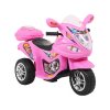 Dětská elektrická motorka skútr růžový (10)