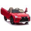 dětské elektrické autíčko lexus lakované červené (11)