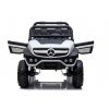 mamido Dětské elektrické autíčko Mercedes Unimog 4x4 bílé 4
