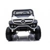 mamido Dětské elektrické autíčko Mercedes Unimog 4x4 bílé 8