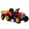 Elektrický traktor s vlečkou T2 červený11