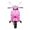 Dětský elektrický skútr Vespa růžový 2