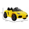 Elektrické autíčko Future EVA kola žluté 9