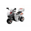 Dětská elektrická motorka stříbrná01