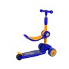 dětská koloběžka se sedátkem svítící modrá3