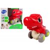 Dinosaurus na kolečkách T Rex červený1