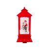 Vánoční dekorace lucerna červená lampa Santa Claus2