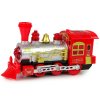 Vánoční lokomotiva Světla Zvuk červená na baterky2
