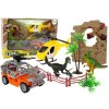 Velká sada jurských dinosaurů, vozidla a příslušenství1