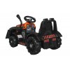 Dětský elektrický traktor s radlicí oranžový05