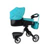 Kočárek pro panenky s hlubokou korbou modrý04