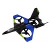 Diaľkovo ovládaný stíhač R/C v modrej farbe