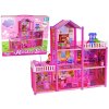 DIY domček pre bábiky Vila Bábika s vybavením 129 prvkov Ružová