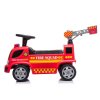 Elektrické autíčko Odrážadlo Požiarne Vozidlo s Drabínou, Mydlové Bubliny, Zvuky Sirén