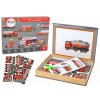 Sada Magnetických Puzzle s Motívom Hasičských Autíčok