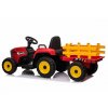 Elektrický traktor s vlečkou T2 červený 12V7Ah EVA kola05