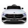 Elektrické autíčko Mercedes EQA biele s diaľkovým ovládaním, koženým sedadlom a EVA kolesami, s funkciou hojdania