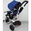 Trojkolka T4 modré jeans R-Sport otočná o 360 stupňov, kolesá EVA, brzda, voľnobežka