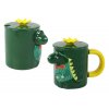 Hrnček s viečkom Zelený Dinosaurus 400 ml