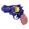 Pištoľ modro-ružový revolver zbrane zvuky svetla
