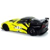 Športové pretekárske auto R/C 1:18 Corvette C6.R žlté 2.4 G so svetlami'