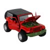Terénne auto na trecí pohon na batérie, kovové červené 1:32