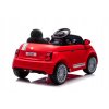 Auto na batérie s diaľkovým ovládaním, cabrio Fiat 500, LED, hudba, červené,
                        pre deti