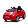 Auto na batérie s diaľkovým ovládaním, cabrio Fiat 500, LED, hudba, červené,
                        pre deti