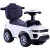Jeździk pchacz chodítko 3v1, autíčko pre deti, veľké auto s klaksónom a hudbou, biely