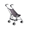 Skládací kočárek pro panenky černý11