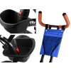 Dětská tříkolka Tiny Bike 3v1 se stříškou modrá10