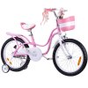 Dětské kolo RoyalBaby Little Swan 18 s košíkem růžové01