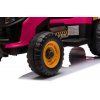 Dětský elektrický traktor BBH 030 s přívěsem růžový10