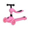 Dětská koloběžka 2v1 Tiny Bike se svítícími koly růžová03