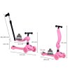 Dětská koloběžka 2v1 Tiny Bike se svítícími koly růžová06